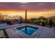 Relaxing backyard with spa and fire pit, perfect for outdoor enjoyment at 10934 E La Verna Way, Scottsdale, AZ 85262