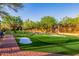 A putting green in the common area of this residential community at 10934 E La Verna Way, Scottsdale, AZ 85262