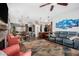 Open-concept living area seamlessly connects the kitchen and dining spaces at 1144 W Tremaine Ave, Gilbert, AZ 85233