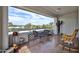 Cozy balcony with tile floor, outdoor seating and great views of the community at 17404 N 99Th Ave # 318, Sun City, AZ 85373