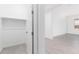 Hallway view of bedroom, closet and wood-look flooring is the ultimate in modern luxury and comfort at 21838 E Bonanza Ct, Queen Creek, AZ 85142