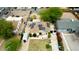 Aerial view of a single-Gathering home with solar panels and low maintenance yard at 2542 W Missouri Ave, Phoenix, AZ 85017