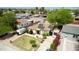 Aerial view of a single-Gathering home with solar panels and low maintenance yard at 2542 W Missouri Ave, Phoenix, AZ 85017