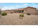 Expansive backyard featuring desert landscaping and a covered patio perfect for outdoor entertaining at 3973 N 160Th Ave, Goodyear, AZ 85395