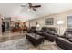 Open-concept living area seamlessly connects the kitchen and dining area, creating an inviting atmosphere at 462 S Marie Dr, Chandler, AZ 85225