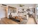 Open-concept living space with a stylish sectional and seamless flow to the kitchen at 5605 N 19Th St, Phoenix, AZ 85016