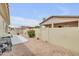 Private backyard with desert landscaping, a covered patio and a barbecue grill at 5830 E Mckellips Rd # 30, Mesa, AZ 85215