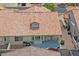 Aerial view of home with outdoor patio space and bbq at 5830 E Mckellips Rd # 30, Mesa, AZ 85215