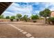 Private backyard features a swimming pool, desert landscaping, and block fence for added privacy and security at 6019 E Paradise Ln, Scottsdale, AZ 85254