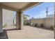 Private back patio with brick pavers, perfect for outdoor dining and entertaining at 630 W Laredo St, Chandler, AZ 85225
