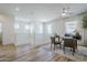 Bright hallway leads to a small office or flex space with wood-look flooring at 630 W Laredo St, Chandler, AZ 85225