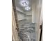 Well-organized walk-in closet with built-in shelving and marble flooring, offering ample storage space at 6821 W Donald Dr, Glendale, AZ 85310