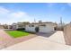Single-story home featuring low maintenance landscaping, long driveway, and a bright white exterior at 8044 N 10Th Pl, Phoenix, AZ 85020