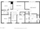 Detailed floor plan of the home's second level, including bedrooms and bathrooms at 4106 E Lavender Ln, Phoenix, AZ 85044