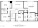 Second floor plan showing layout with dimensions for bedrooms, bathrooms, walk-in closets, and hall at 4106 E Lavender Ln, Phoenix, AZ 85044