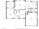 Detailed floor plan of the home's first level, including living spaces, kitchen, dining room, and garage at 4106 E Lavender Ln, Phoenix, AZ 85044