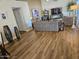 Comfortable living room with modern decor, neutral tones, and sleek wood floors, perfect for relaxation at 5120 E Janice Way, Scottsdale, AZ 85254