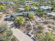 A stunning aerial view of the property highlighting its desert landscaping at 5412 E Rockridge Rd, Phoenix, AZ 85018