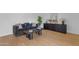 Cozy living room features a modern sofa, stylish decor, and ample natural light at 5315 S River Dr, Tempe, AZ 85283
