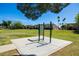 Well-maintained community exercise area with outdoor fitness equipment and manicured lawns at 8107 E Vista Dr, Scottsdale, AZ 85250