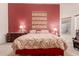 This spacious main bedroom features neutral carpet, a ceiling fan, and a tapestry at 1033 E Mountain Vista Dr, Phoenix, AZ 85048
