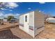 View of a shed and surrounding yard at 1053 S 96Th St, Mesa, AZ 85208
