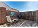 Private backyard patio with comfortable seating; the perfect relaxing space to enjoy the outdoors at 26065 N 74Th Dr, Peoria, AZ 85383