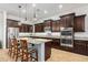 Stylish kitchen with granite island, stainless appliances, and seating at the breakfast bar at 26065 N 74Th Dr, Peoria, AZ 85383