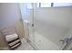 Bathroom shower featuring a clear glass door and towel rack at 2635 N 62Nd St, Mesa, AZ 85215