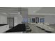 Open-concept kitchen with modern appliances and island seating at 3374 E Aquarius Ct, Chandler, AZ 85249