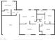 Detailed floor plan showcasing the layout with bedrooms, bathrooms, kitchen, dining, and living spaces at 3916 W Northview Ave, Phoenix, AZ 85051