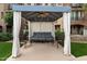 Community outdoor cabana providing seating and shade for relaxing by the pool at 4411 N 24Th Way, Phoenix, AZ 85016