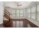 Bright living room featuring hardwood floors and large windows at 4411 N 24Th Way, Phoenix, AZ 85016