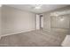 Bedroom with a ceiling fan and mirrored closet at 4490 S Rio Dr, Chandler, AZ 85249