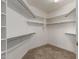 Walk-in closet featuring built-in shelving and carpet at 4490 S Rio Dr, Chandler, AZ 85249