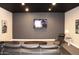 A community media room with comfortable seating and entertainment at 7350 N Via Paseo Del Sur -- # Q105, Scottsdale, AZ 85258