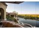 Relaxing infinity pool area with great views of the desert landscape at 7801 N Saguaro Dr, Paradise Valley, AZ 85253