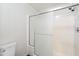 Clean and modern bathroom with glass-enclosed shower at 9705 E Mountain View Rd # 1050, Scottsdale, AZ 85258