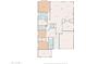 Detailed floor plan showcasing the layout with the kitchen, bedrooms, garage and the Primary bedroom and bathroom at 15360 W Corrine Dr, Surprise, AZ 85379