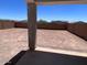 View of an expansive, private backyard area surrounded by block fencing awaiting customization at 3023 W Bent Tree Drive Dr # 3023, Phoenix, AZ 85083