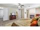 Spacious bedroom includes a fireplace and en suite bathroom at 6409 N 11Th Dr, Phoenix, AZ 85013