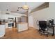 Eat-in kitchen featuring stainless steel appliances and an island at 1024 N Ithica Ct, Chandler, AZ 85225