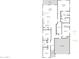 A spacious home floor plan includes four bedrooms, three bathrooms and a three-car garage at 1442 W Tigua Way, Coolidge, AZ 85128
