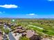 An aerial of the neighborhood, showcasing the community's golf course and beautiful landscaping in Scottsdale, Arizona at 20750 N 87Th St # 2038, Scottsdale, AZ 85255