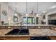 Kitchen features black double basin sink and granite countertops at 20750 N 87Th St # 2038, Scottsdale, AZ 85255