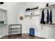Walk-in closet featuring shelving and storage space for organization at 21127 W Minnezona Ave, Buckeye, AZ 85396