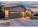 Well-maintained single-story home with a spacious driveway and covered front porch at 3379 E San Pedro Ave, Gilbert, AZ 85234