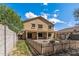 Backyard with house exterior and privacy fence at 396 S 166Th Dr, Goodyear, AZ 85338