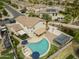 Backyard features a pool, spa, basketball court, and covered patio for outdoor entertainment at 40161 N Westray Way, San Tan Valley, AZ 85140