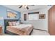 Relaxing main bedroom featuring a cozy bed, decor, and neutral color palette for a serene atmosphere at 612 N Signal Butte Rd, Mesa, AZ 85207